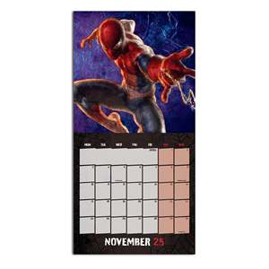 2025 <b>Marvel</b> Spiderman Wall Calendar Mini Poster Included Made of Durable Paper - Product Image 3
