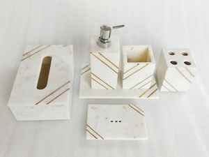 Élégant ensemble de salle de bain en résine écologique motif ange étanche - Product Image 3