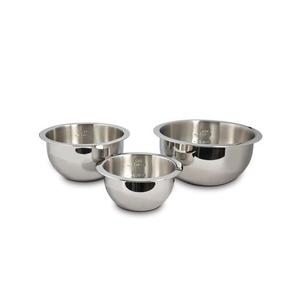 Durable food grade stainless steel <b>bowls</b> <b>set</b> heavy duty polished kitchen prep serving mixing cooking and storage <b>bowls</b> - Product Image 4
