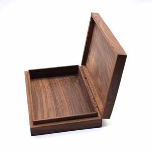 Boîte de rangement et à bijoux en bois de pin religieux artisanal, écologique, polie, en provenance d'Inde - Product Image 3