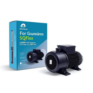 Pompe solaire submersible Grundfos SQFlex 750W, 6 GPM, haute pression pour l'irrigation agricole jusqu'à 820 pieds - Product Image 2