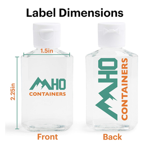 60ml Clear PET Plastic <b>Bottle</b> with <b>Flip</b> <b>top</b> cap Shampoo Lotion Body Wash Liquid Container Packaging Vietnam manufactory - Product Image 6