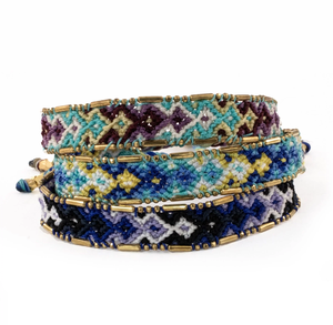 Diseño elegante Brazalete y pulsera de borla Bohemia Brazalete transparente de buena calidad Color personalizado de la India - Product Image 2