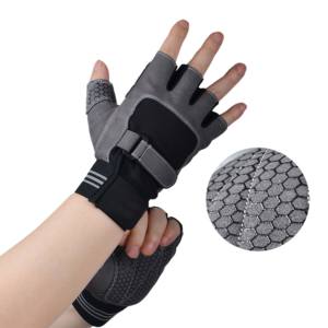 Vente en gros de gants de fitness d'haltérophilie rembourrés antidérapants en gel Gants de gymnastique respirants pour hommes et femmes - Product Image 3
