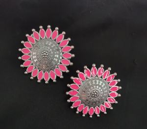 Juego de pendientes de nuevo estilo con pendientes de moda chapados en plata, joyería para mujer, ropa de exportadores indios - Product Image 3