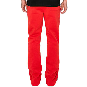 Wholesale OEM Service Men's Winter Casual Sweatpants-Eco-Friendly 100% Cotton Canvas Fleece Thickness <b>Elastic</b> Waist <b>Lace</b>-Up - Product Image 1