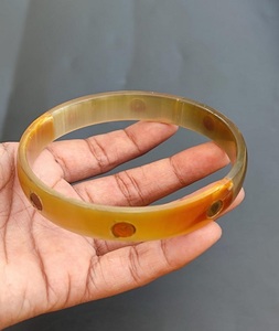 Brazalete de cuerno de búfalo de buena calidad, brazalete de moda de estilo Animal, joyería de ágata, accesorios de regalo al por mayor - Product Image 3