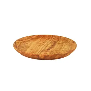 Planche à découper ronde en bois sans poignée personnalisée - Product Image 4