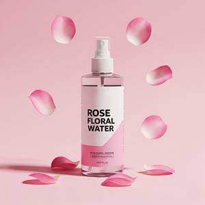 Eau florale de rose 100% hydrosol naturel pur distillé à la vapeur pour la peau Toner Aromathérapie Brume pour le visage et cosmétiques - Product Image 1