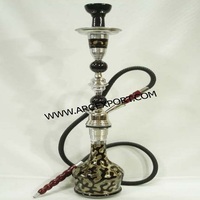 Chicha en verre noir en forme de pistolet, décoration de mariage moderne, vente en gros de chicha fantaisie, dernière chicha en vente