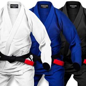 Logotipo personalizado del fabricante BJJ Gi uniforme Kimono Jiu Jitsu Taekwondo Jiu-Jitsu brasileño Judo equipo traje artes marciales desgaste - Product Image 3