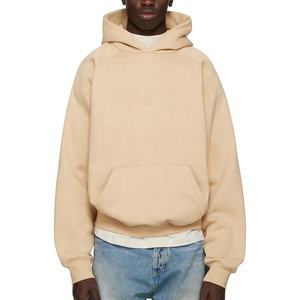 Sudadera con Capucha Regular de Algodón Grueso de 400 g/m², Teñida Lisa, Hombros Caídos, Ajuste Regular, para Hombre, Personalizable - Product Image 1