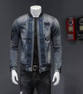 Nouveau modèle Vente en gros dernière vente chaude veste en jean fantaisie en coton pour hommes veste en jean pour hommes veste en jean pour hommes - Product Image 4