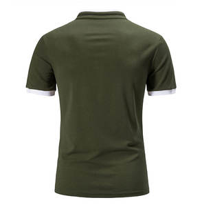 Nouveau style de polos à manches courtes en coton doux Matériau souple T-shirt de polo pour hommes à séchage rapide et respirant - Product Image 3