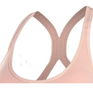 Soutien-gorge de sport AFFORD INTERNATIONAL pour femme, simple, avec logo sur le devant, dos croisé réglable, maintien élevé, écologique, respirant, séchage rapide - Product Image 2