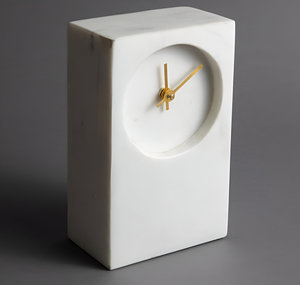 Reloj de escritorio de mármol exclusivo, diseño hecho a mano de lujo, decoración de mesa de oficina elegante, suministro al por mayor directo de fábrica de calidad superior - Product Image 1