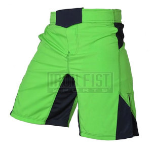 Shorts de combat MMA personnalisables pour hommes - Spandex/Nylon, séchage rapide, respirant, couleur unie, logo sur le devant, pour l'entraînement aux arts martiaux - Product Image 3