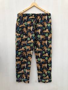 Tiger Print Pure Cotton <b>Pajamas</b> Set Soft Night Suit for Her-Indian Cotton Animal Print Dress for Sleepwear or Gift - Product Image 3