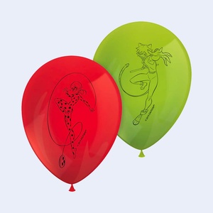Ballons en latex Coccinelle 28 cm 8 pièces Décorations de fête - Product Image 1