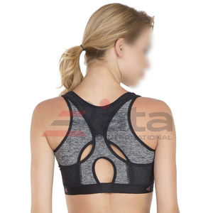 Sujetador deportivo de gimnasio gris para mujer, diseño personalizado, calidad superior, ligero y transpirable, talla grande, estilo más nuevo - Product Image 3