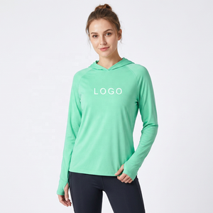 Sudadera con Capucha Verde de Manga Larga para Adultos Unisex, Transpirable, con Estampado Digital, Talla Grande, Secado Rápido, UPF 50, 100% Poliéster, Color Sólido en la Parte Delantera - Product Image 3