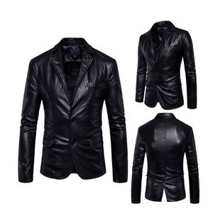 <b>Jacket</b> <b>Leather</b> Biker Black Vintage Slim Fitted Men Motorcycle <b>Lambskin</b> Men - Product Image 3