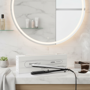 Lisseur à vapeur professionnel pour cheveux, céramique tourmaline, chauffe rapide, affichage de la température 120-210°C, usage domestique et professionnel, garantie 1 an - Product Image 4