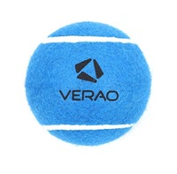 Balle de tennis de pelouse promotionnelle de marque personnalisée en caoutchouc durable pour l'entraînement sportif et le divertissement