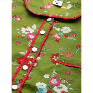 Ropa de dormir cómoda con estampado Floral para mujer, cierre de botón de cintura elástica, verde, XS 3XL, suministro ODM para la vida en el hogar y la dama de honor - Product Image 3