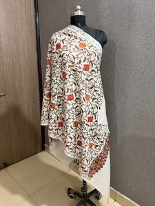 Kashmiri Royal Luxury Woolen <b>Shawls</b> Winter Fashion for Women Direct From India Embroidery stoles for <b>wedding</b> favors - Product Image 4