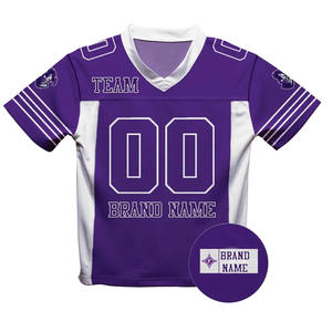 Usine personnalisé homme recadrée surdimensionné Vintage Streetwear sport rétro américain maille maillot football football maillot pour hommes - Product Image 3