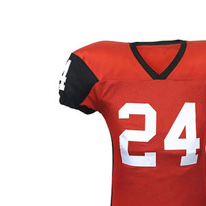 เสื้อเจอร์ซีย์ทีมอเมริกันฟุตบอลพิมพ์ชื่อทีมของคุณชุดเครื่องแบบสั้นระบายอากาศ - Product Image 4