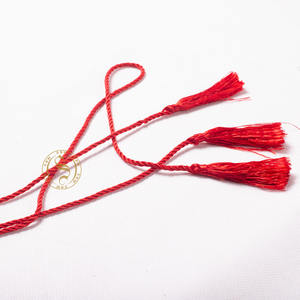 Cordons de Cincture enduits personnalisés de haute qualité avec des glands de prêtre multicolores pour sacs à vêtements - Product Image 6