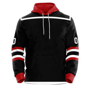 Sudadera con capucha de hockey sobre hielo GSM 460 de peso pesado para hombre con logotipo personalizado, camiseta de hockey sobre hielo con hombros caídos, diseño personalizado OEM - Product Image 4