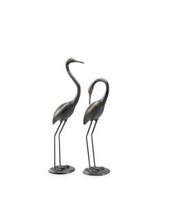 Esculturas de animales de hierro talladas a mano de diseño moderno Rústico Viejo Mundo para patio al aire libre Césped Jardín Acentos decorativos de paisajismo - Product Image 6