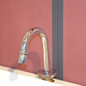 Robinet de bidet Pegaso à 3 trous, robinet de lavabo de salle de bain avec bec pivotant et double poignée, finition chrome poli, laiton massif fabriqué en Italie - Product Image 3