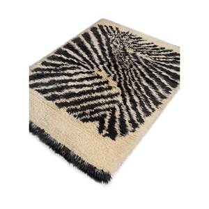 Alfombra de Lana Zuri Ivory, Tejida a Mano, Modelo Paem-670, Diseño Abstracto, para Sala de Estar, Entrada, Pasillo, Rectangular, Tipo Rompecabezas, para Adolescentes - Product Image 2