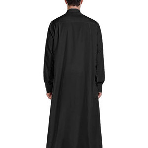 Vente en gros de thobes jubbah grande taille pour hommes de haute qualité en coton respirant quantité minimale de commande bas de style marocain pour les mariages - Product Image 3
