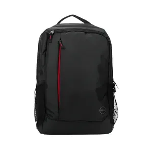 Sleek Black Laptop Backpack <b>Bag</b> with Red Accent and Multiple Compartments - Product Image 1