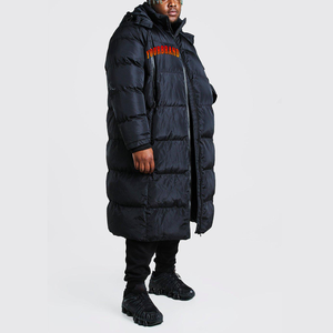 Chaqueta Larga Acolchada Personalizada en Oferta, Chaqueta de Invierno Impermeable con Capucha, Rellena de Algodón, Talla Grande para Hombre 2025, Estilo Urbano - Product Image 1