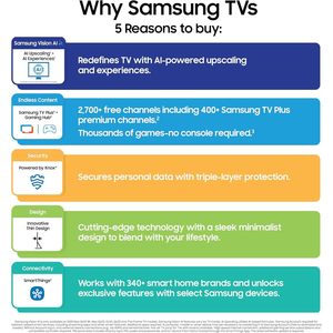 77 Inches Ultra-Thin 4K Smart LED TV with AI Upscaling <b>Cable</b> Protection and Streaming Apps for Gaming and Definition Watching - Product Image 3