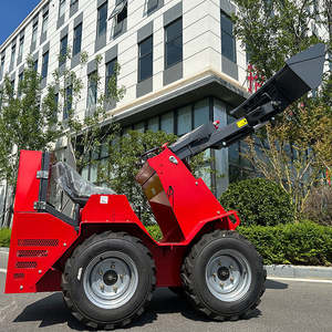 รถตักล้อยางดีเซล เครื่องยนต์คูโบต้า รถตักขนาดเล็ก รถขุดตีนตะขาบแบบเดินตาม รถตักไฮดรอลิก รถบดไม้สำหรับงานป่าไม้ แรงบิดสูง - Product Image 3