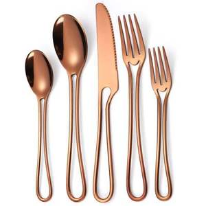 Ensemble de couverts en acier inoxydable de qualité supérieure, résistant à l'usure, couteaux, fourchettes, cuillères, pour la vente en gros, la décoration de fête et de la maison, prix bas - Product Image 6