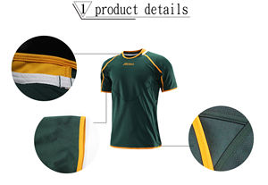 Maillot de rugby personnalisé pleine sublimation vêtements de football uniformes impression sublimation springbok maillot de rugby maillot vintage - Product Image 3