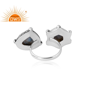 Tendance vente 925 argent Sterling naturel Labradorite pierre précieuse bague bijoux personnalisés pour les femmes cadeau pour elle - Product Image 2