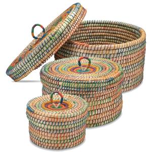 Caja de algas marinas hecha a mano de primera calidad, contenedor de paja ecológico, cajas de almacenamiento de algas marinas - Product Image 6