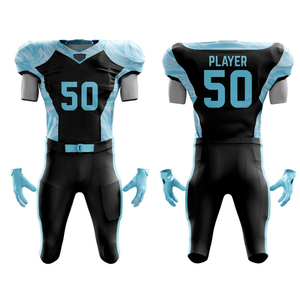 Uniforme de football américain pour les équipes Ensemble complet de pantalons en jersey Logo de sublimation personnalisé Matériau à séchage rapide - Product Image 4