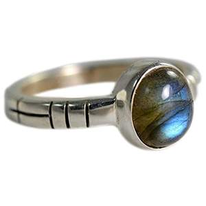 Boho Chic Labradorite Oval Cut 925 Sterling Silver Handmade Ring Perfect November Birthstone Jewelry Gift for Her Birthday - Product Image 1