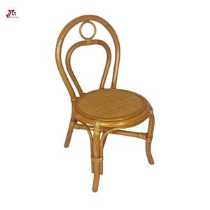 Nouvelle collection de meubles en osier pour enfants chaise en rotin chaise de salle à manger en rotin pour enfants avec coussin - Product Image 2