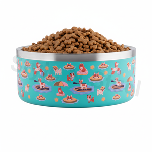 ชามสเตนเลสสำหรับสัตว์เลี้ยงแบบพกพาดีไซน์แข็งแรงทนทานแบบพกพาเป็นมิตรต่อสิ่งแวดล้อม - Product Image 1